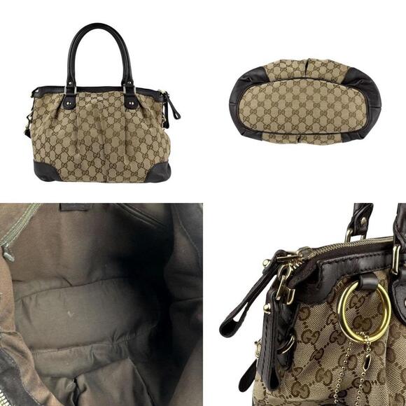 GUCCI Brown Leather Shoulder Bag - Picture 3 of 5